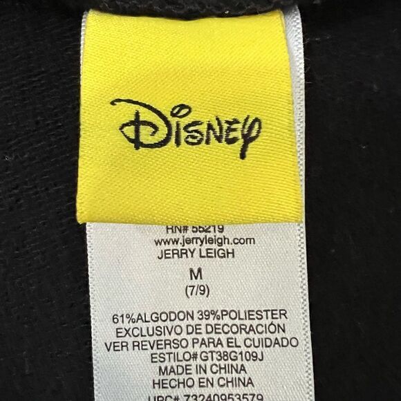 Disney Girls Sweat Shirt Juniors 7/9 Color Black & Red - Picture 6 of 7